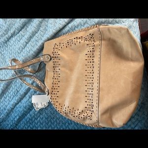 Beige Purse With Clutch